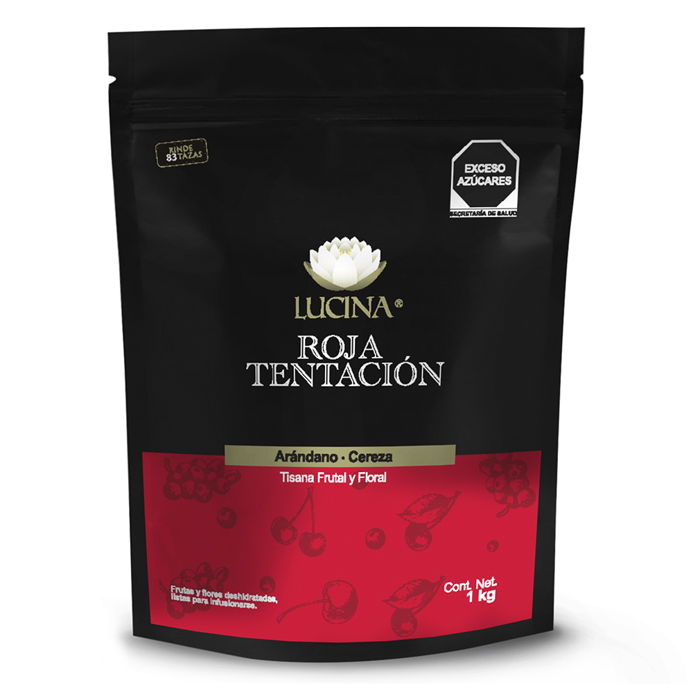 ROJA TENTACION TISANA FRUTAL 1KG LUCINA 