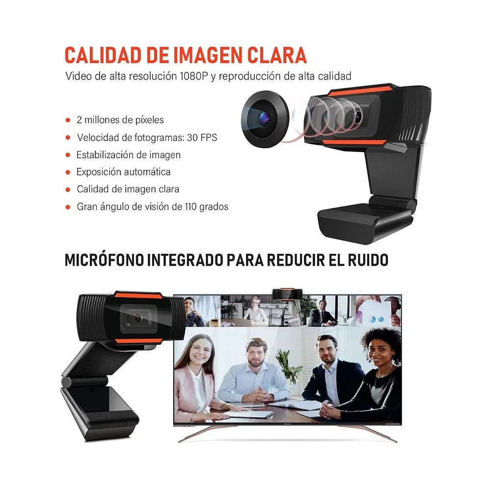 Cámara Web Full Hd 1080p Usb Con Micrófono Favorito 18 opiniones