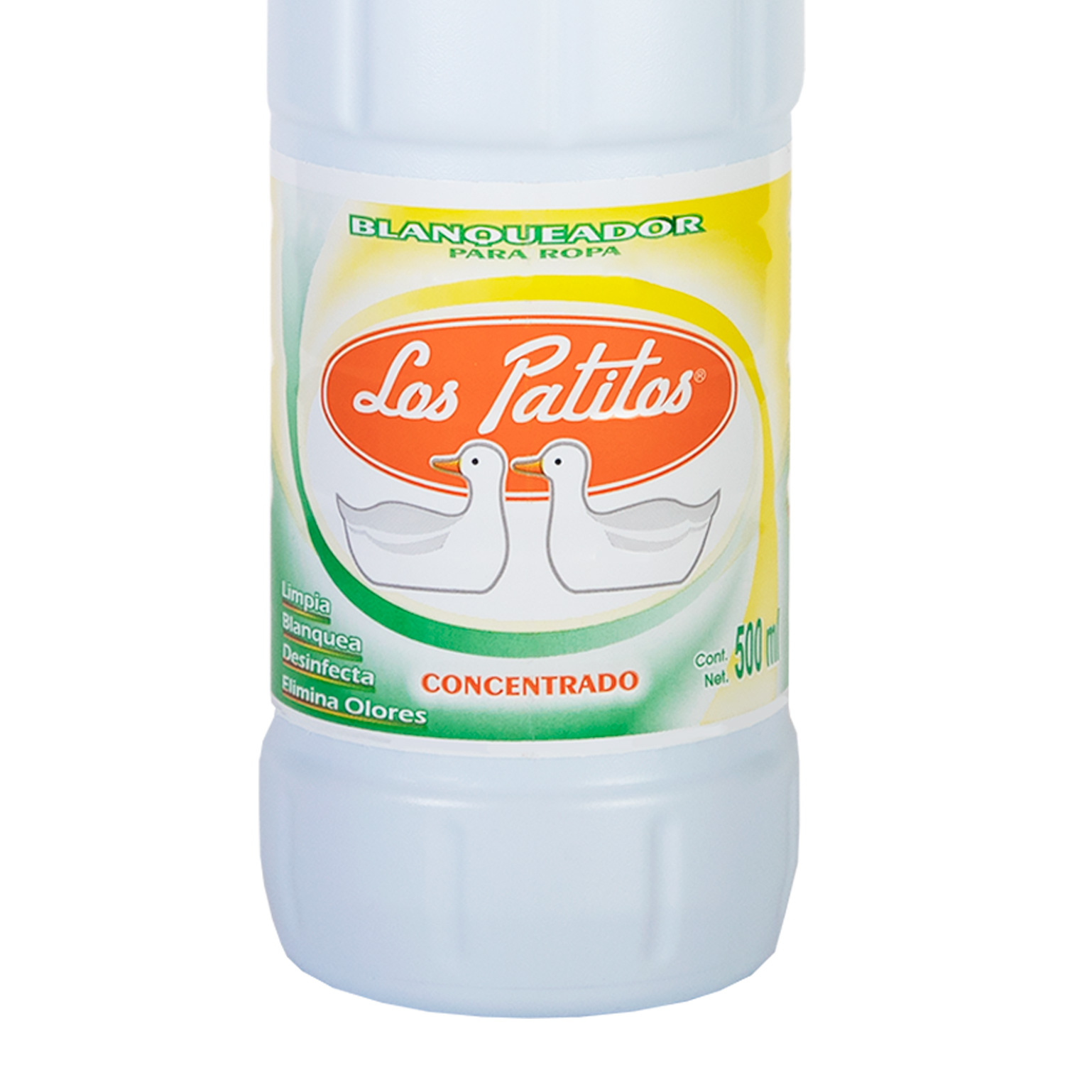 Cloro Los Patitos Caja Con 20 Botellas de 500 Mililitros Blanqueador de ropa