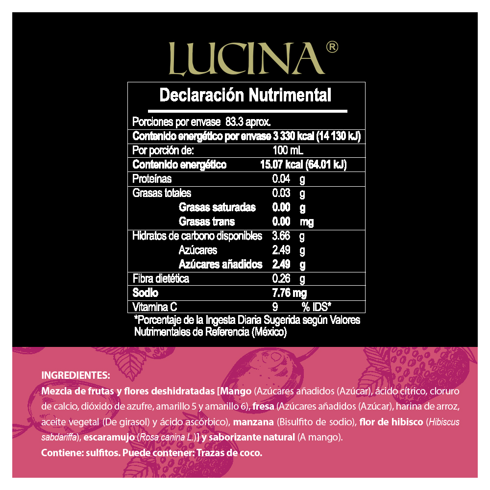 BOSQUE TROPICAL TISANA FRUTAL 1KG LUCINA 