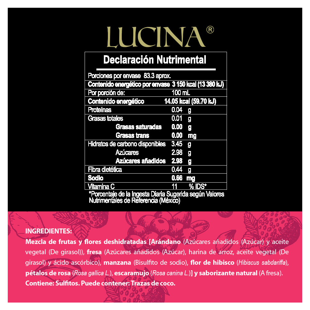 PASION Y PETALOS TISANA FRUTAL 1KG LUCINA 
