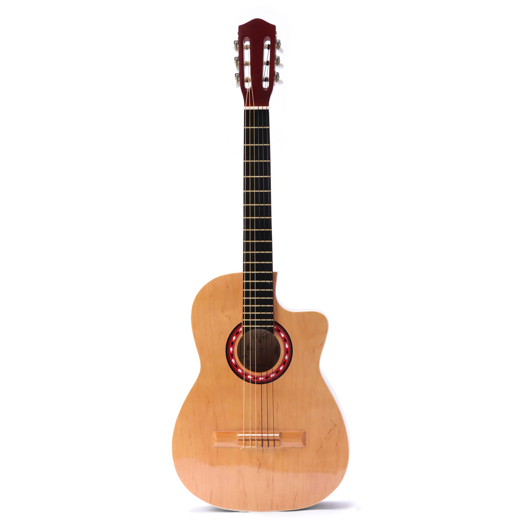 Guitarra 100% Madera Natural Acustica De Muy Alta Calidad