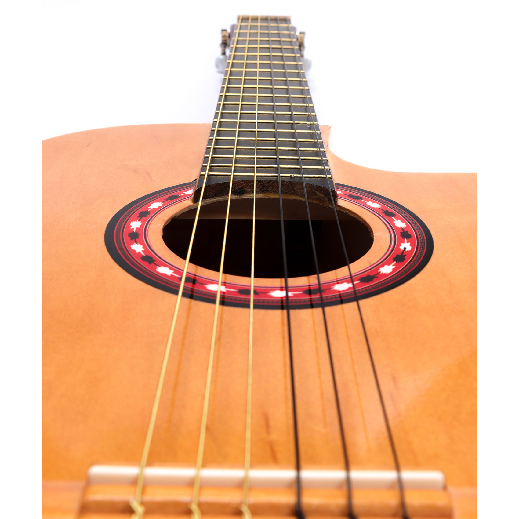 Guitarra 100% Madera Natural Acustica De Muy Alta Calidad