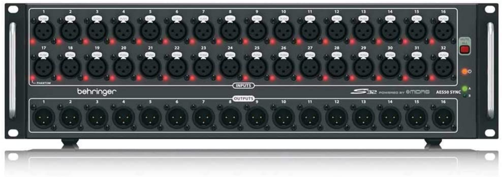 Snake Digital 32 Canales para Mezcladora X32 Behringer S32