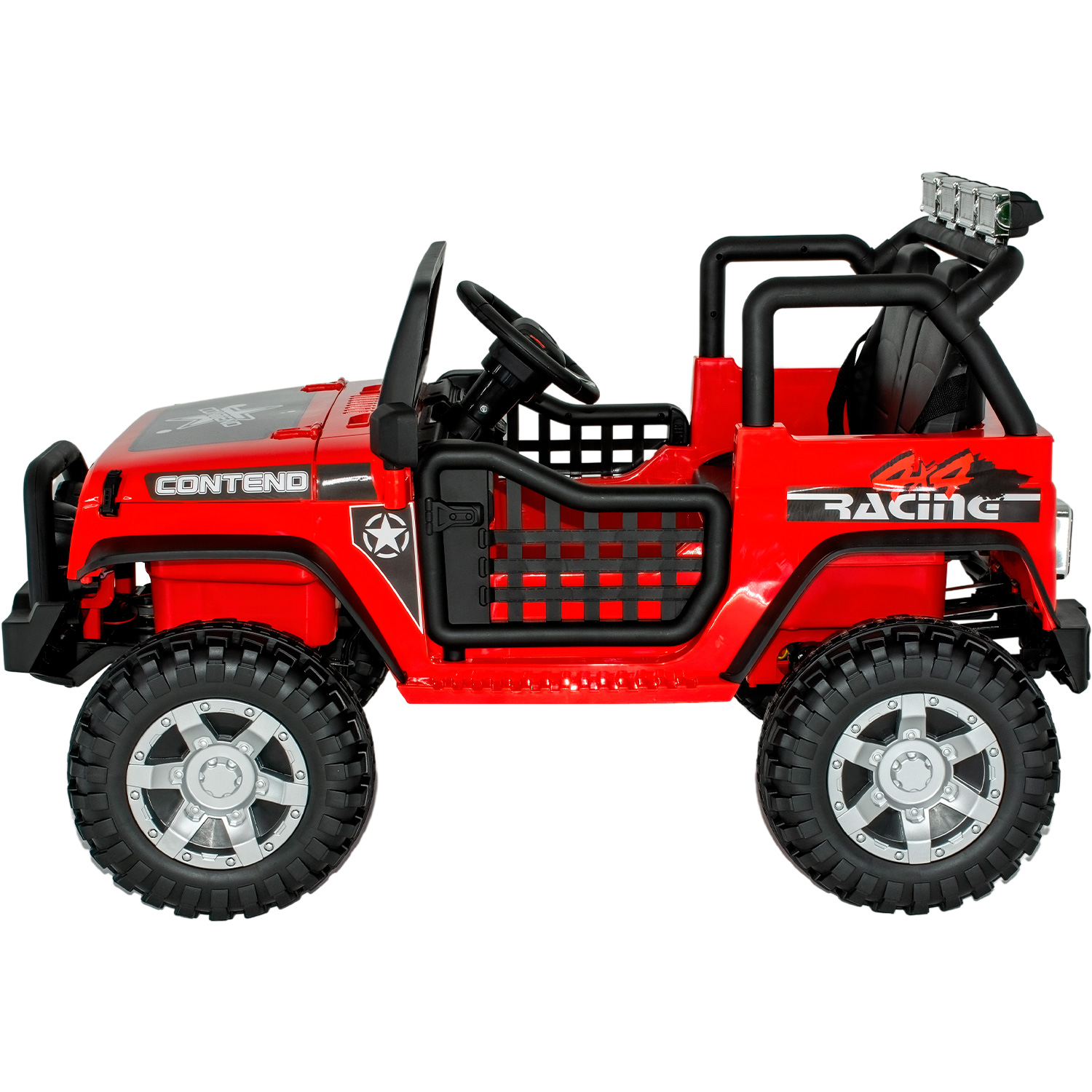 Montable Electrico Jeep 4x4 8 km/h Rojo Camioneta Little Monkey