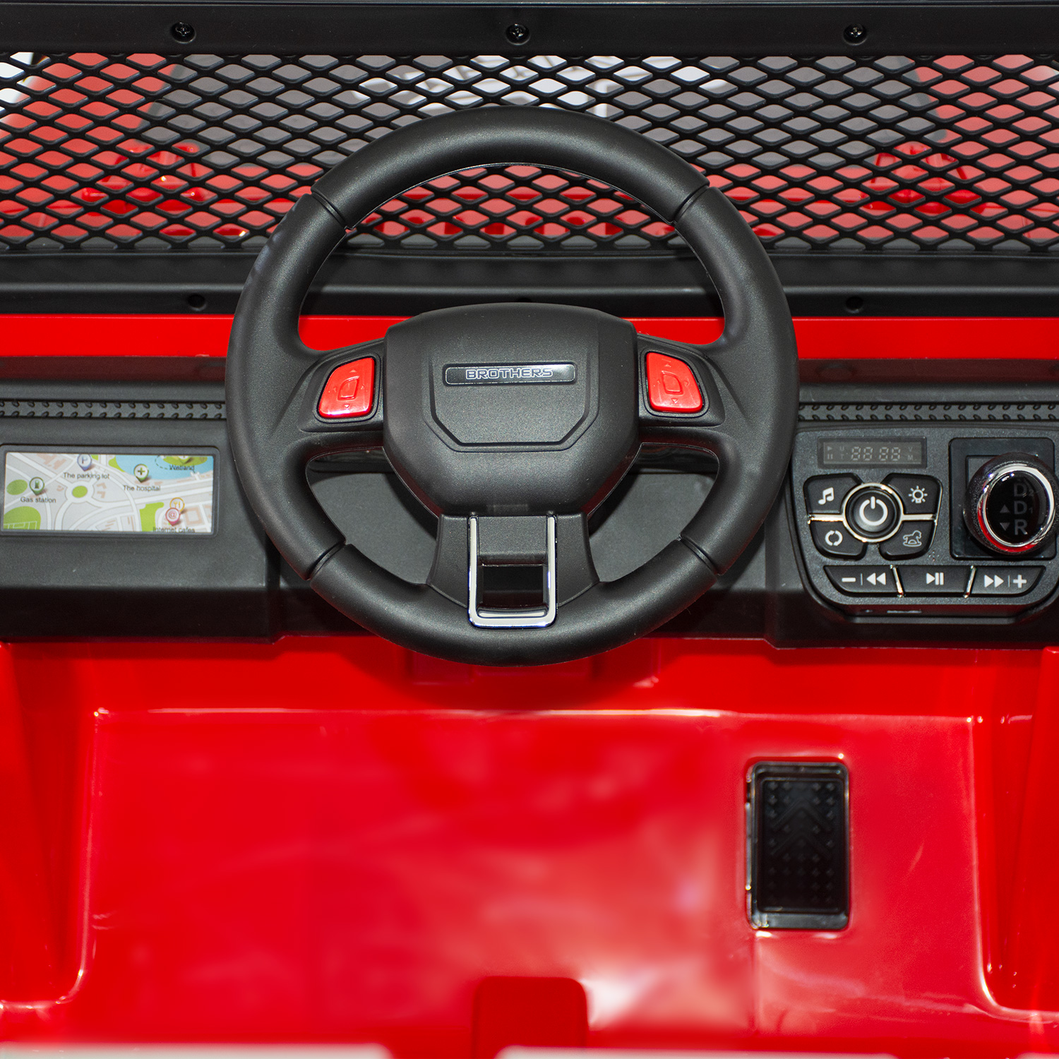 Montable Electrico Jeep 4x4 8 km/h Rojo Camioneta Little Monkey