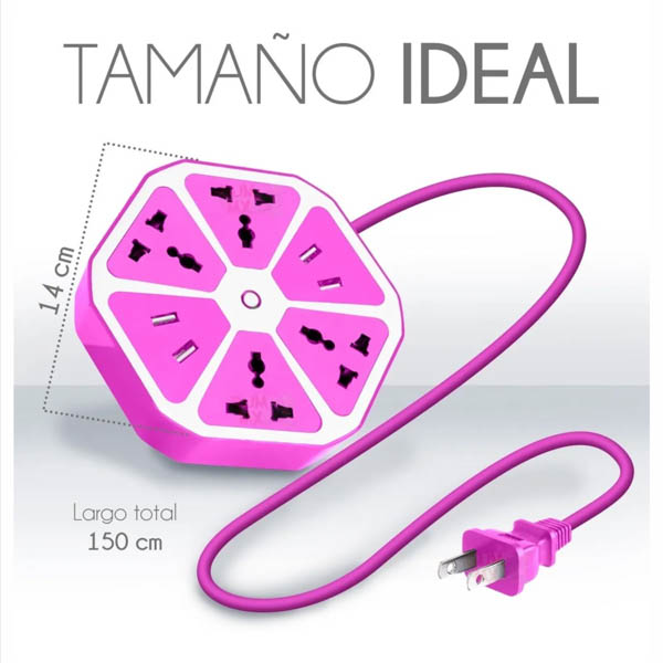 Multicontacto Usb Hexagonal Socket