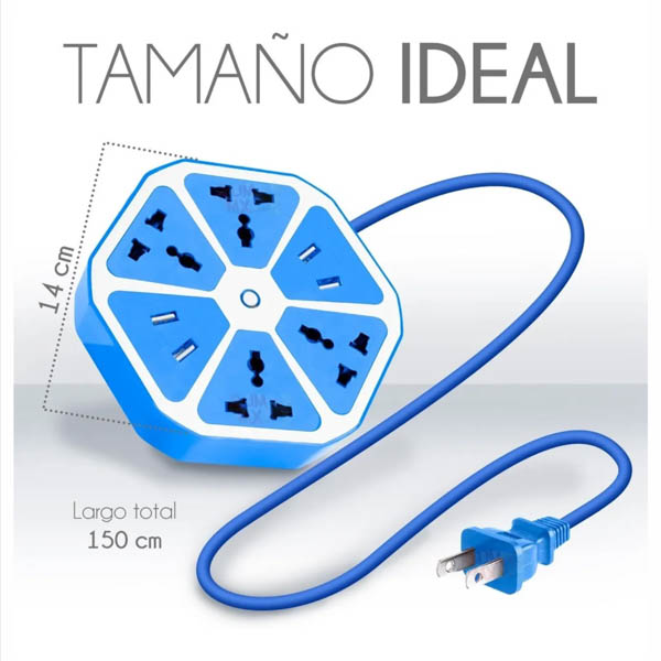 Multicontacto Usb Hexagonal Socket