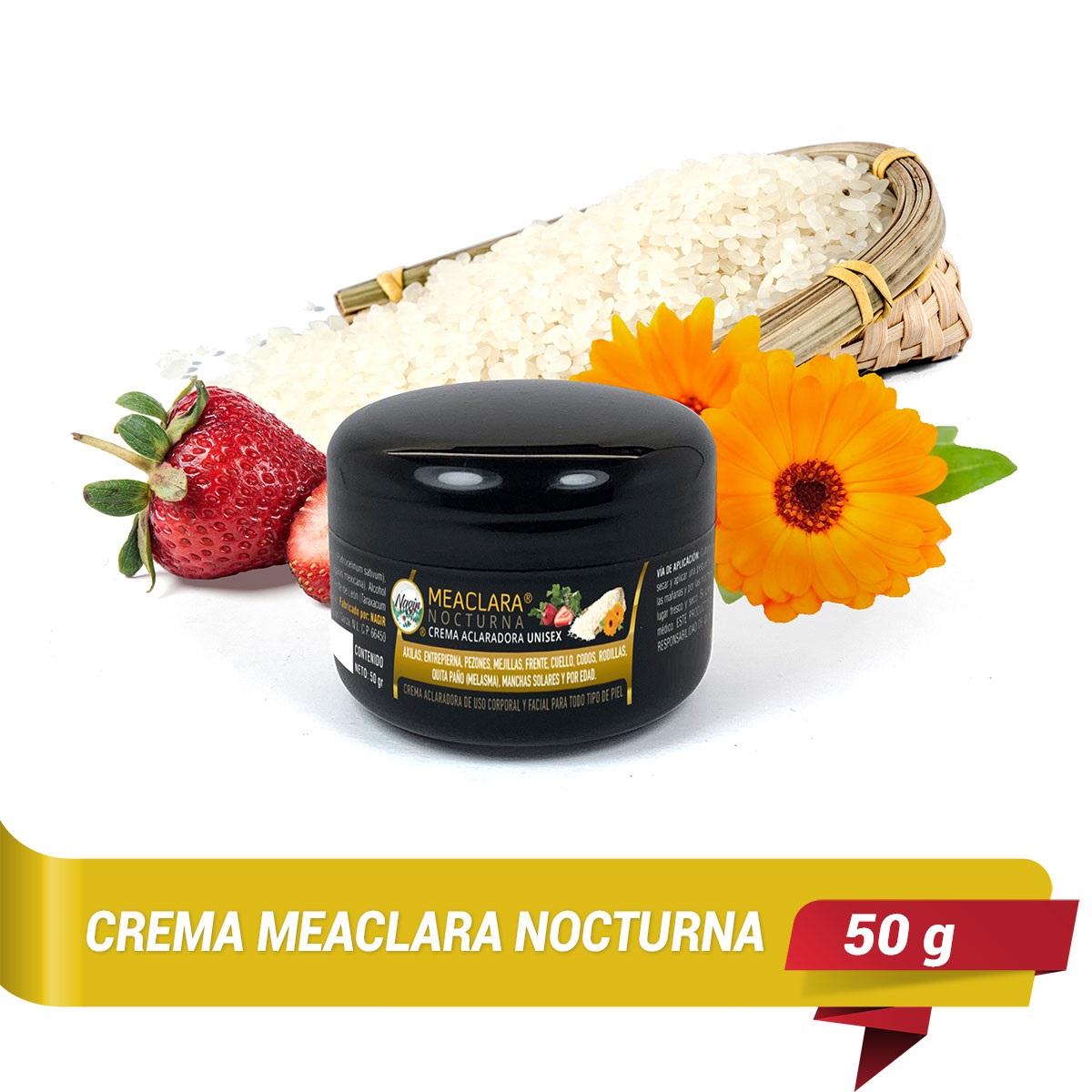 Crema Aclaradora MEACLARA Nocturna de 50 g