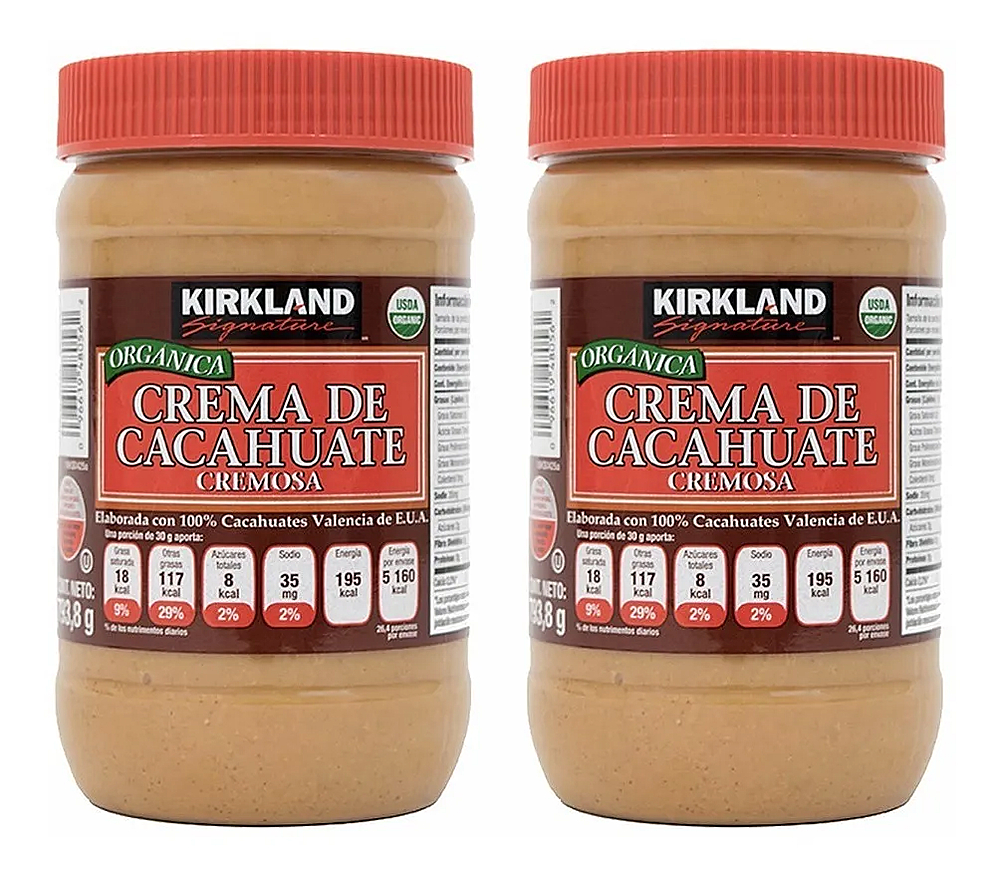 Crema De Cacahuate Orgánica Kirkland 2 De 793.8g