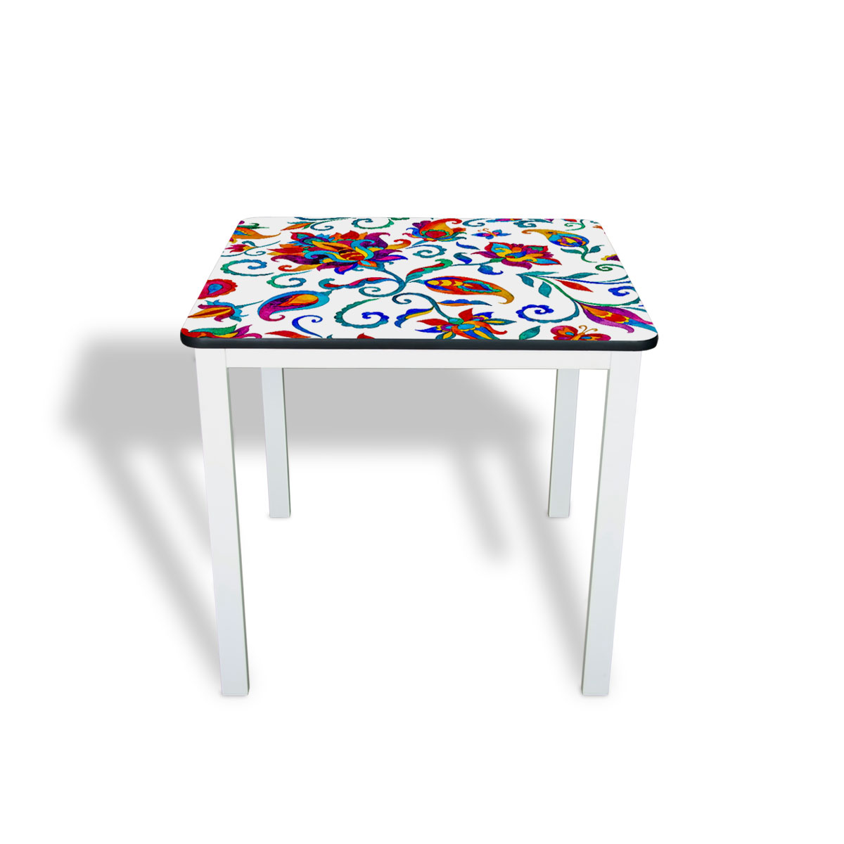 Conjunto Personalizado modelo "VENTURA". Incluye 1 Mesa tamaño 80x80cm con 4 sillas