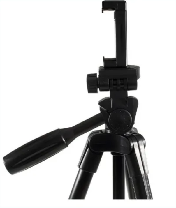 Tripie de aluminio para celular iphone o Android o cámaras con control bluetooth recargable