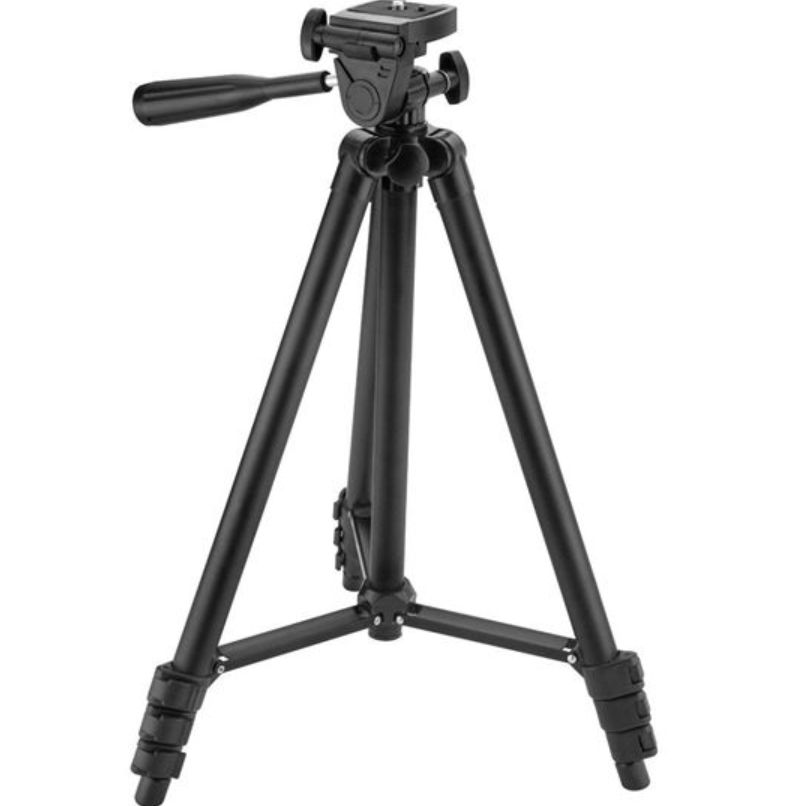 Tripie de aluminio para celular iphone o Android o cámaras con control bluetooth recargable