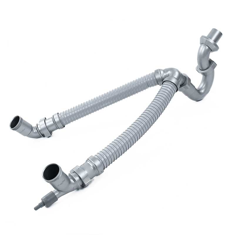 Trampa Flexible para Fregadero de dos tarjas Coflex