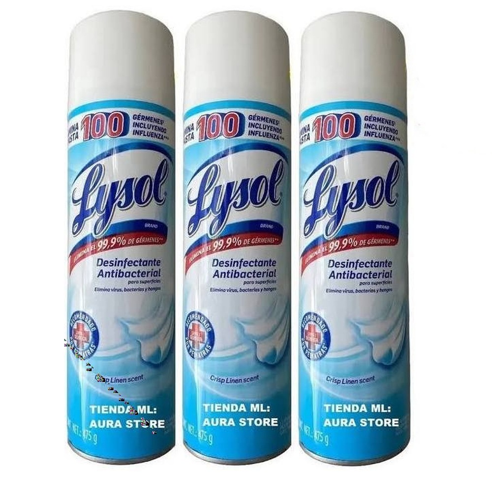 Lysol Spray Desinfectante 475 G 3 Piezas