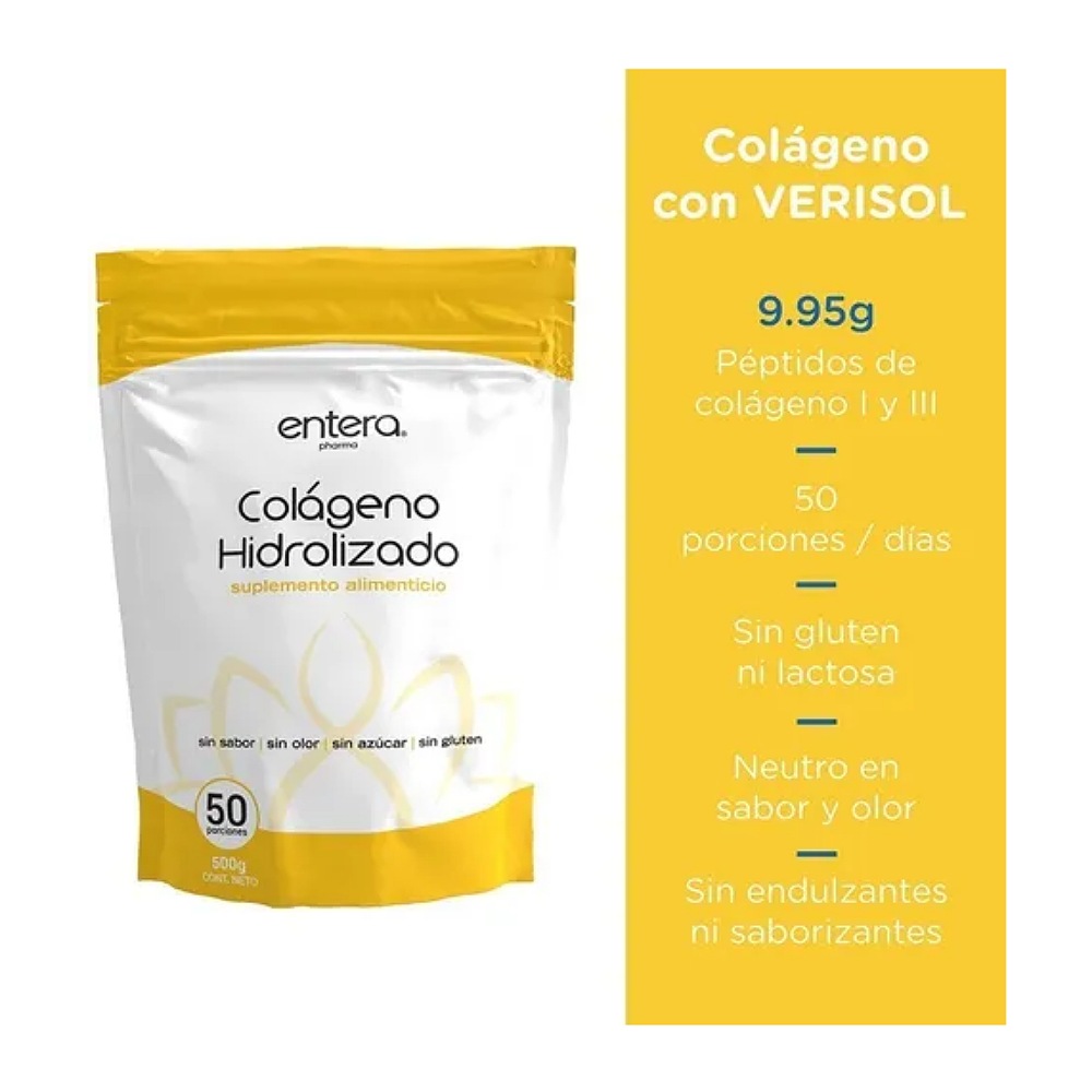 Colágeno Hidrolizado Puro 500g 50 Porciones (sin Azucar)
