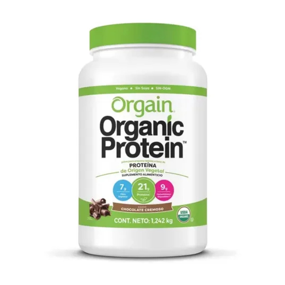 Proteina Organica Polvo Orgain 1.242 Kg Chocolate 