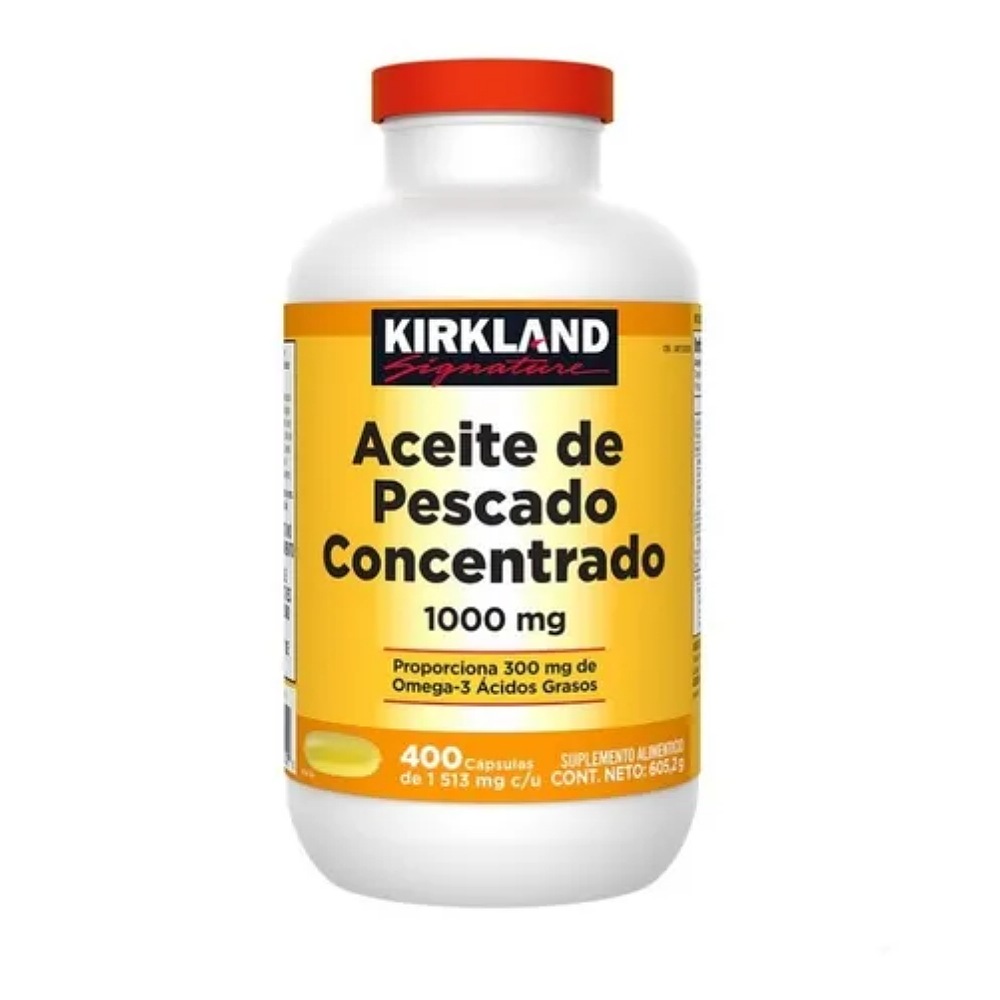 Kirkland Signature Aceite De Pescado 1,000 Mg 400 Cápsulas.