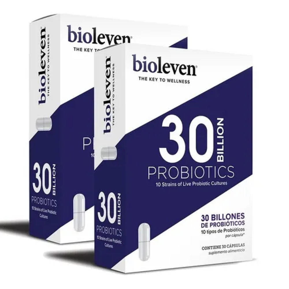 2 Pack Bioleven Probióticos 30 Billones