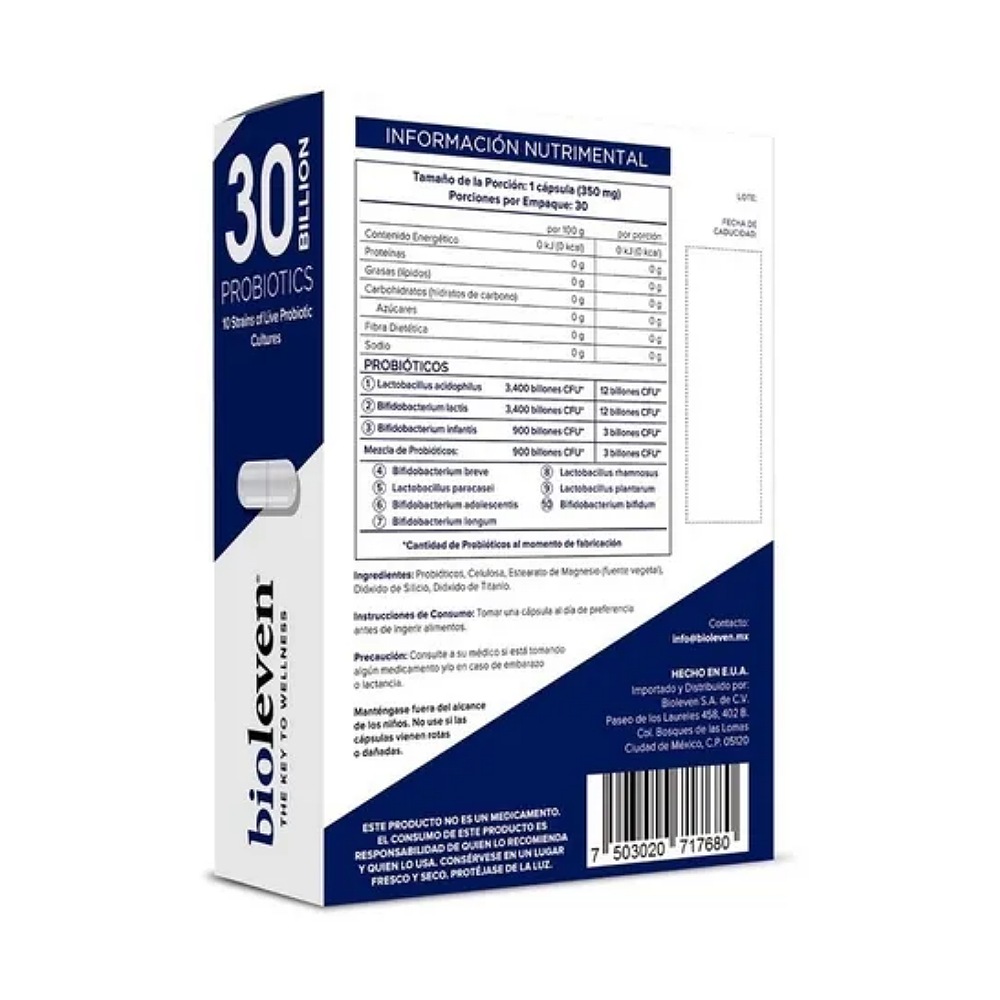 2 Pack Bioleven Probióticos 30 Billones