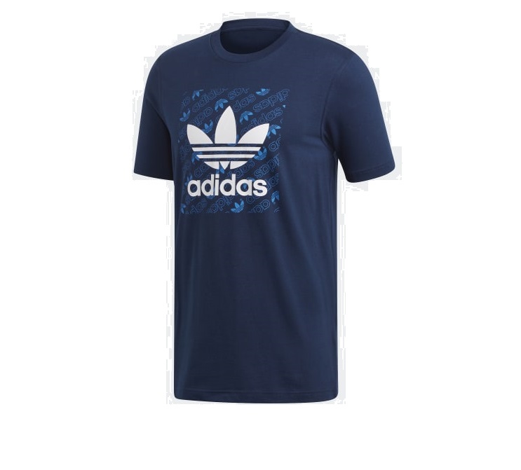 Playera Adidas MONOGRAM SQUARE Azul ED7044