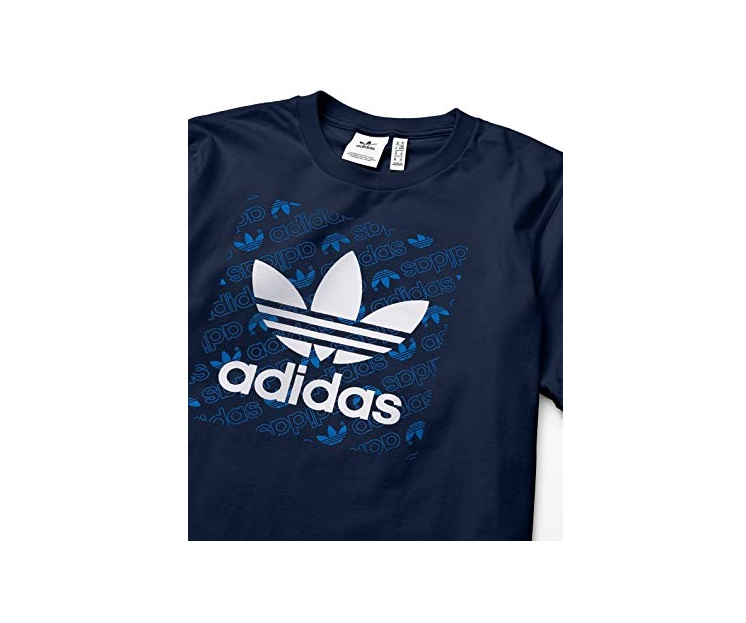 Playera Adidas MONOGRAM SQUARE Azul ED7044