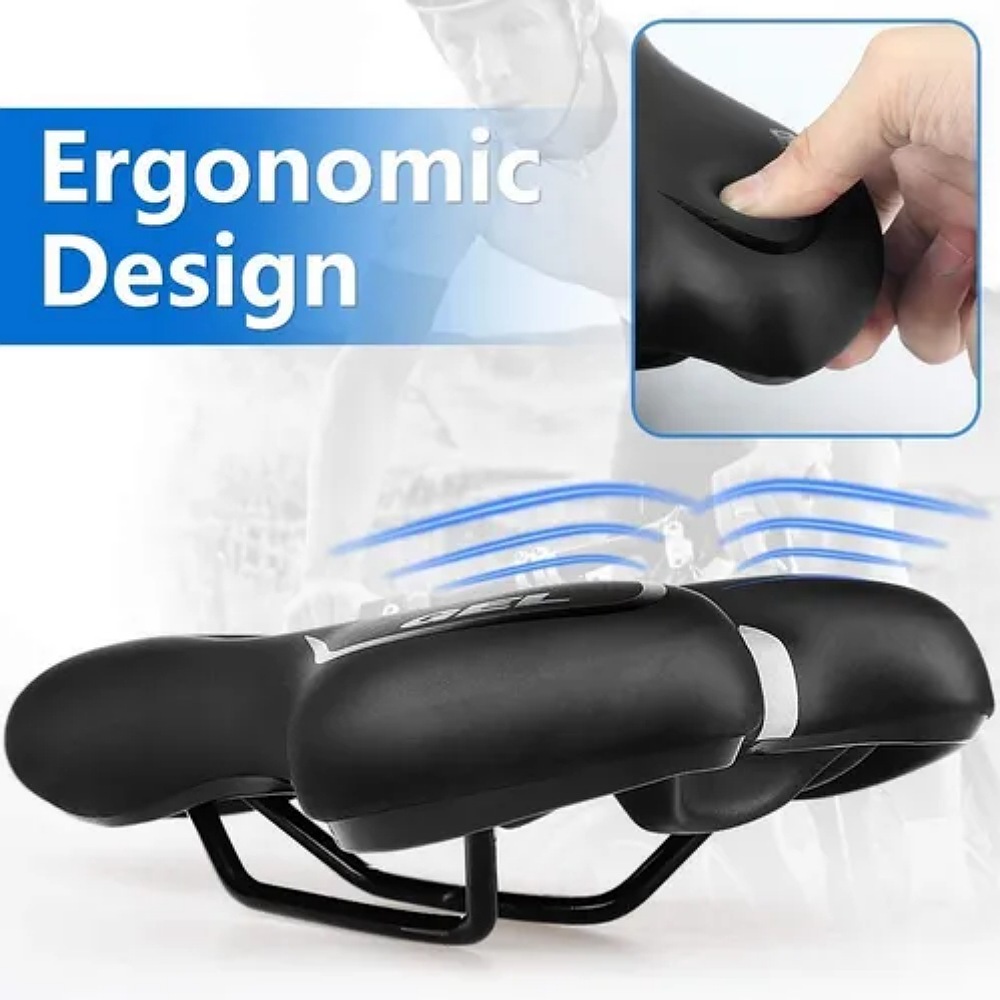 Asiento Cómodo De Bicicleta Con Cojín Suave