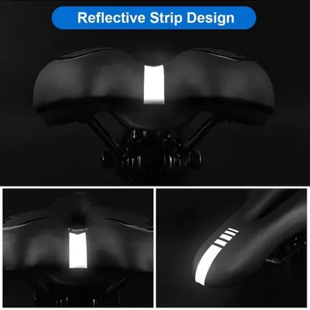 Asiento Cómodo De Bicicleta Con Cojín Suave