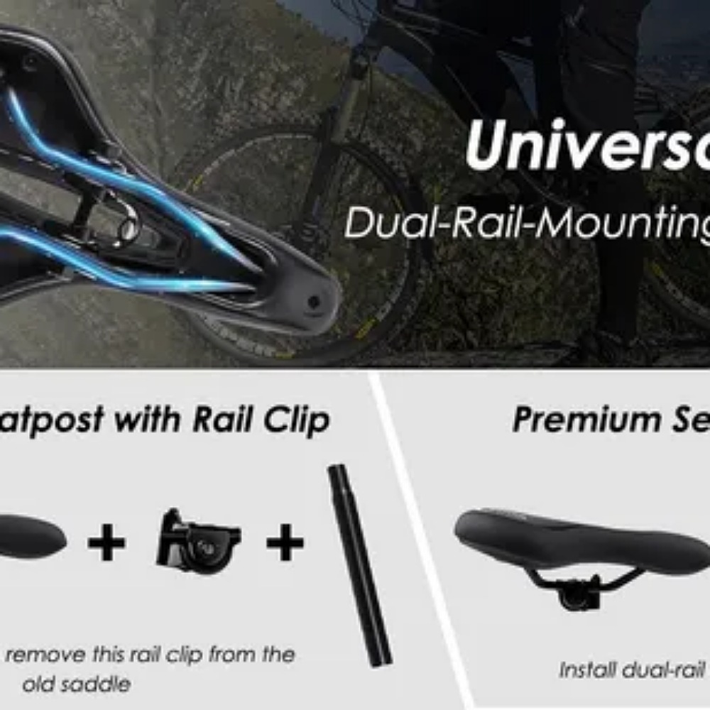 Asiento Cómodo De Bicicleta Con Cojín Suave