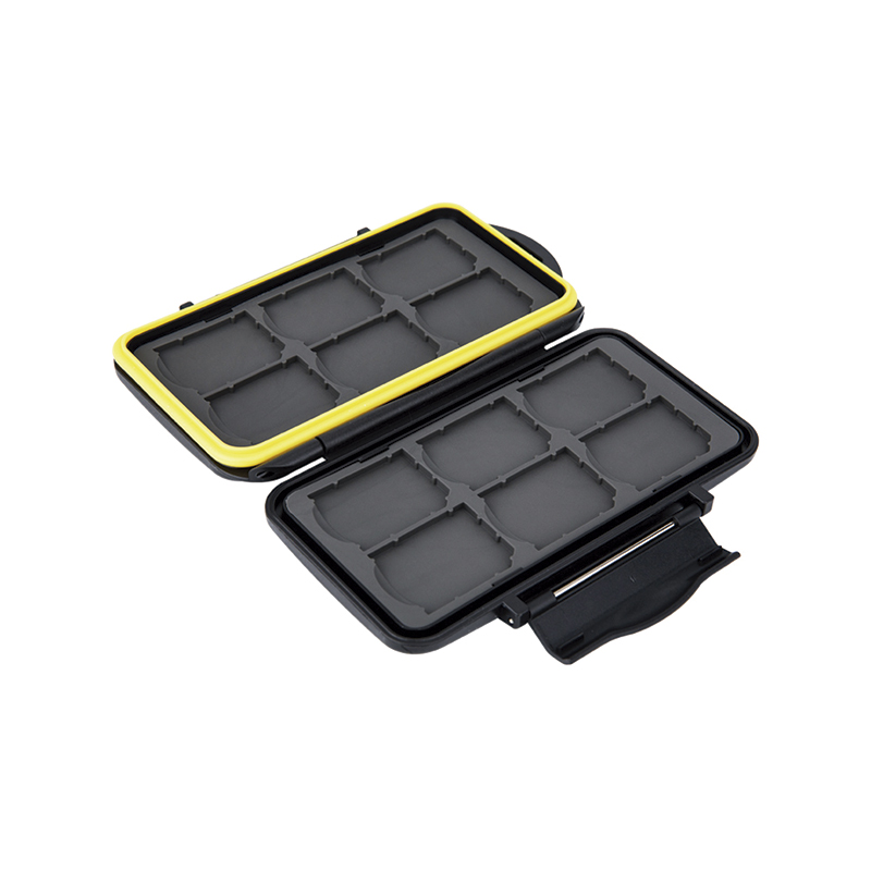 Estuche de Memorias Capacidad 12 SD JJC MC-SD12 Color Negro