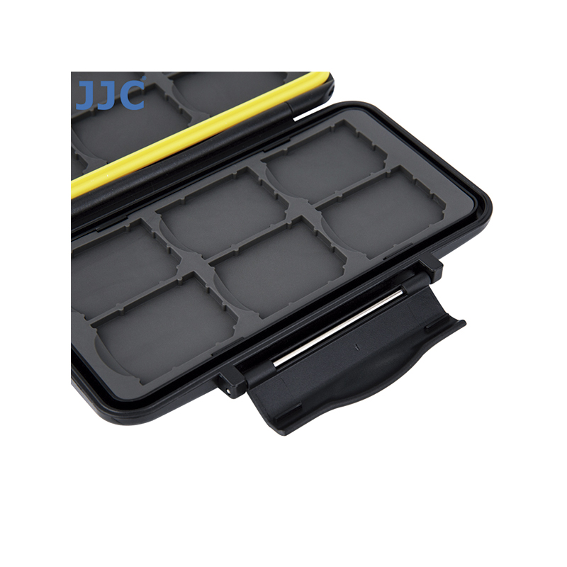 Estuche de Memorias Capacidad 12 SD JJC MC-SD12 Color Negro
