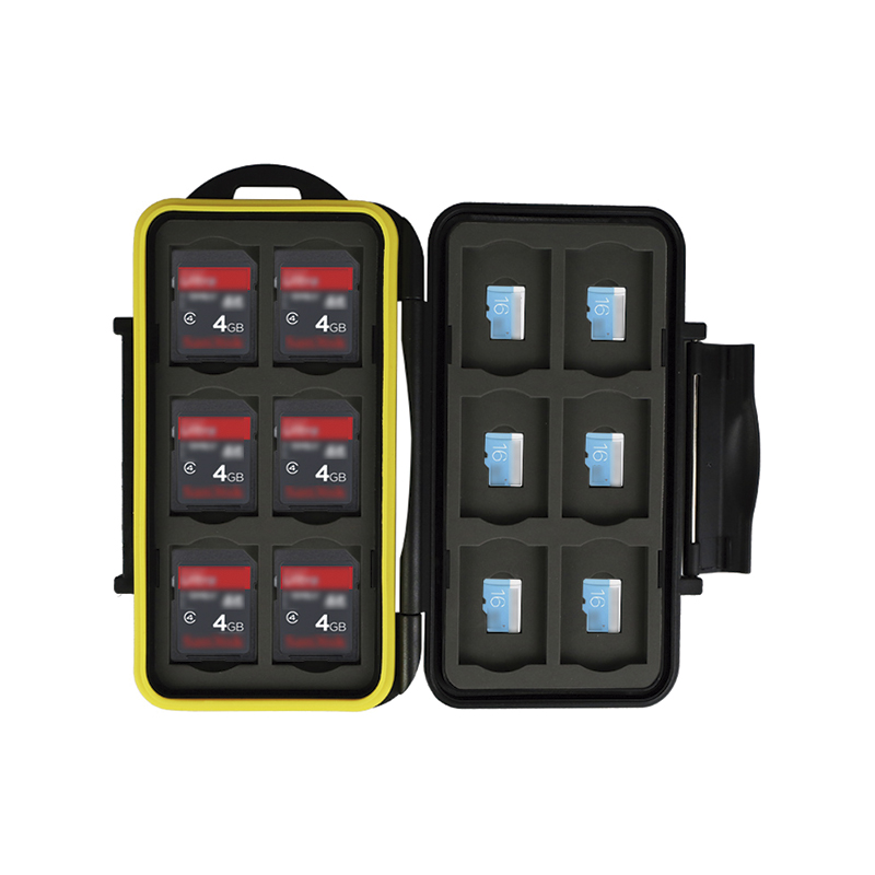 Estuche de Memorias JJC MC-SDMSD24 Capacidad 12 SD / 12 MSD Color Negro