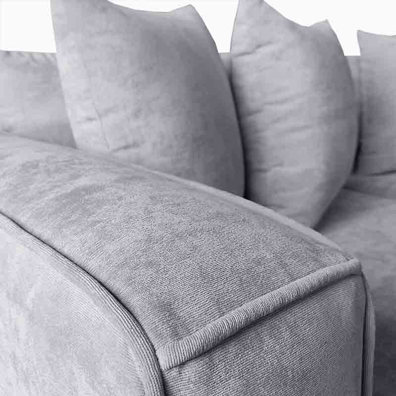 Sofá Austin Love seat Tela Hudson Gris Claro Maderian//ENTREGA A CDMX Y ZONA METROPOLITANA.