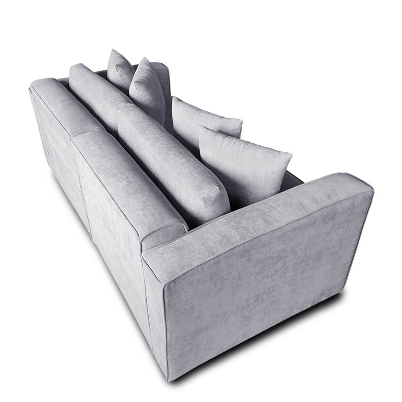 Sofá Austin Love seat Tela Hudson Gris Claro Maderian//ENTREGA A CDMX Y ZONA METROPOLITANA.