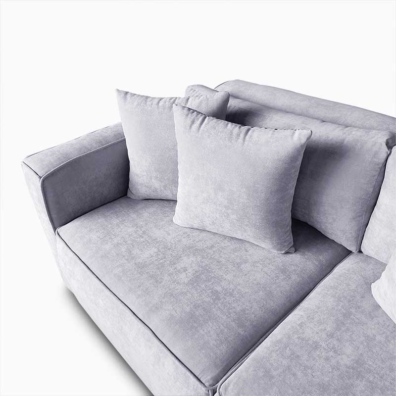 Sofá Austin Love seat Tela Hudson Gris Claro Maderian//ENTREGA A CDMX Y ZONA METROPOLITANA.