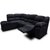 Sala Aria sofa con reclinable y chaise Izquierdo Tela Suede Negro Maderian//ENTREGA A CDMX Y ZONA METROPOLITANA.