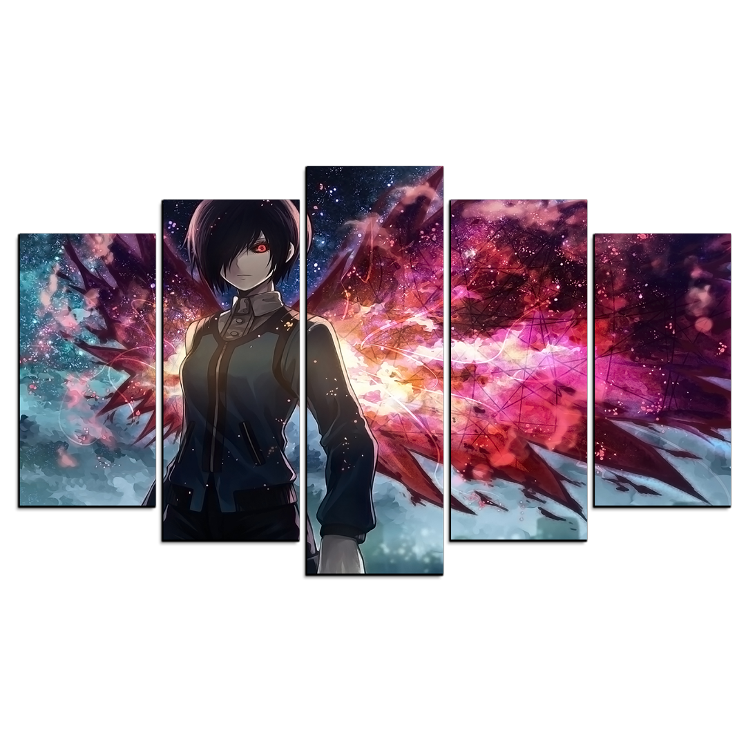 Cuadro Decorativo Anime Tokyo Ghoul Touka Kirishima 100x60cm 5pzs Cuadros MX