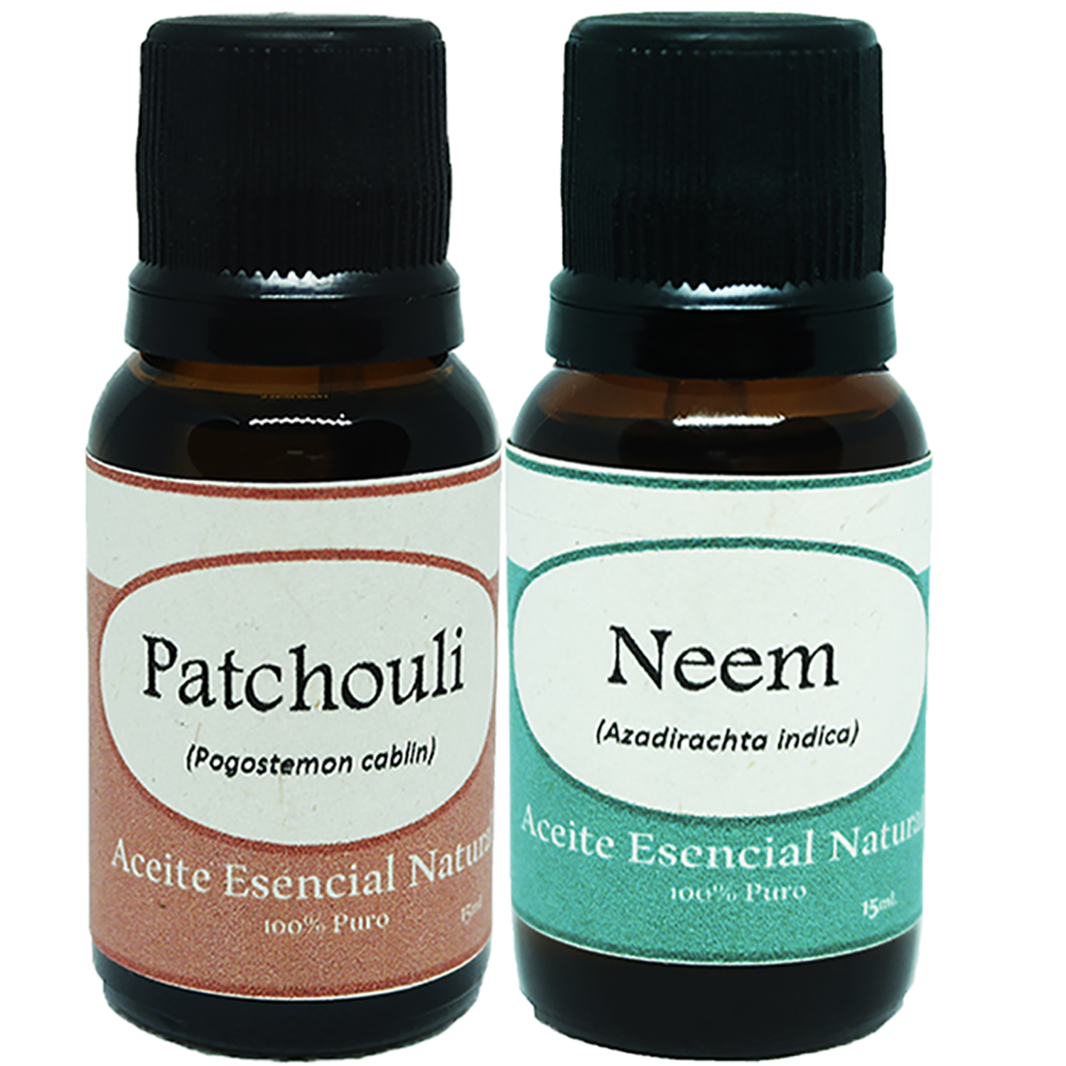 Pachuli y Neem Kit Aceite Esencial Natural para Difusor 2 Pza Jabon Oil Krisamex
