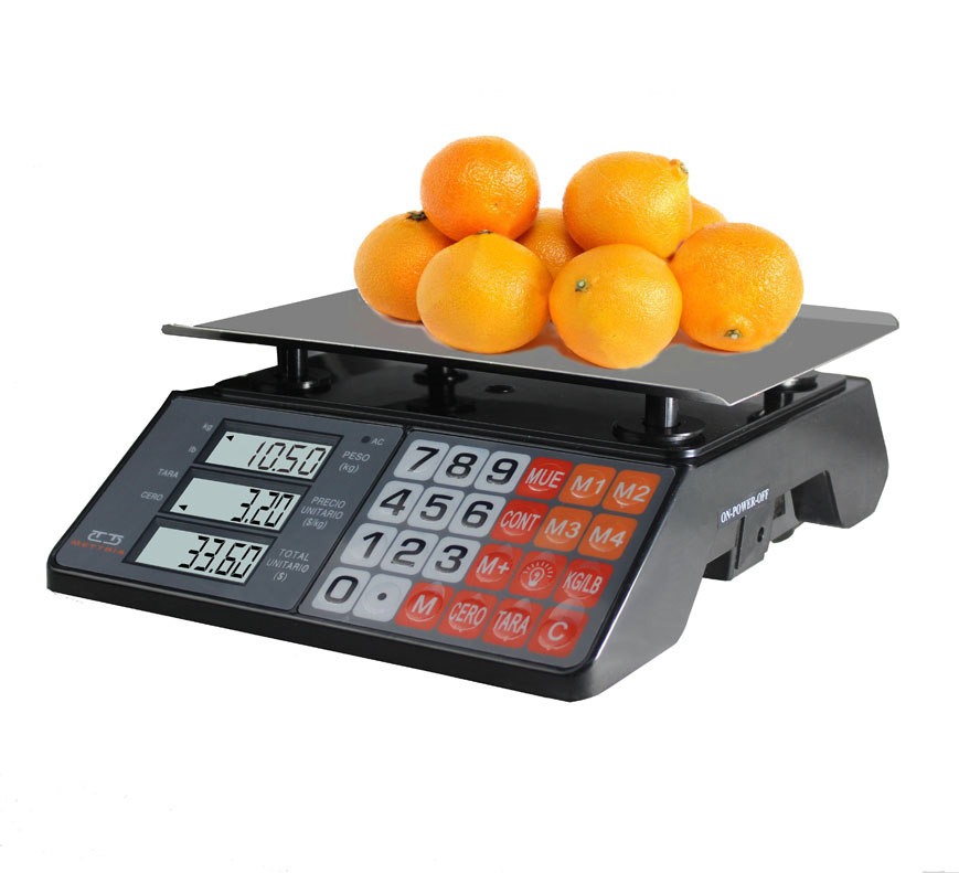Báscula Comercial Digital MINIBLACK-30 Mettria (30 Kg x 5 g) 