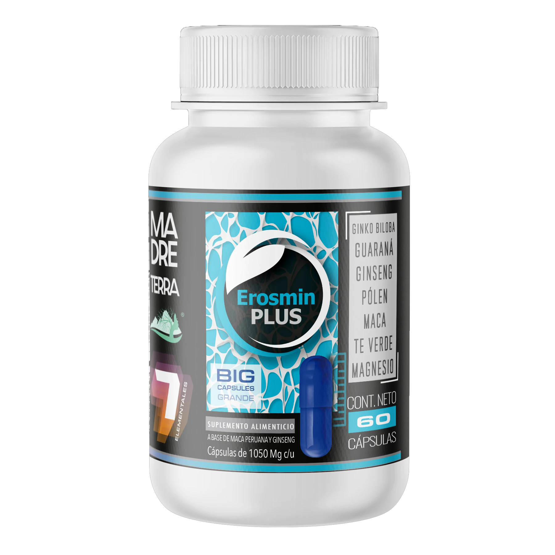 Erosmin 60 Prostata Sana Ginseng Maca Guarana Polen Magnesio 