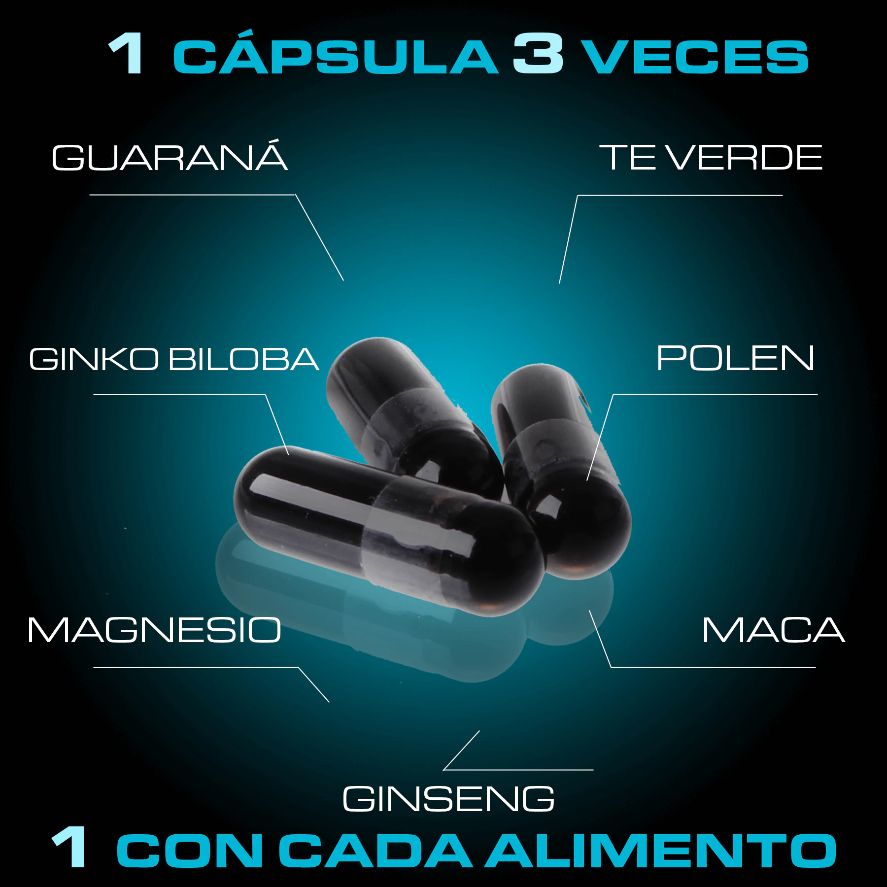 Erosmin 60 Prostata Sana Ginseng Maca Guarana Polen Magnesio 