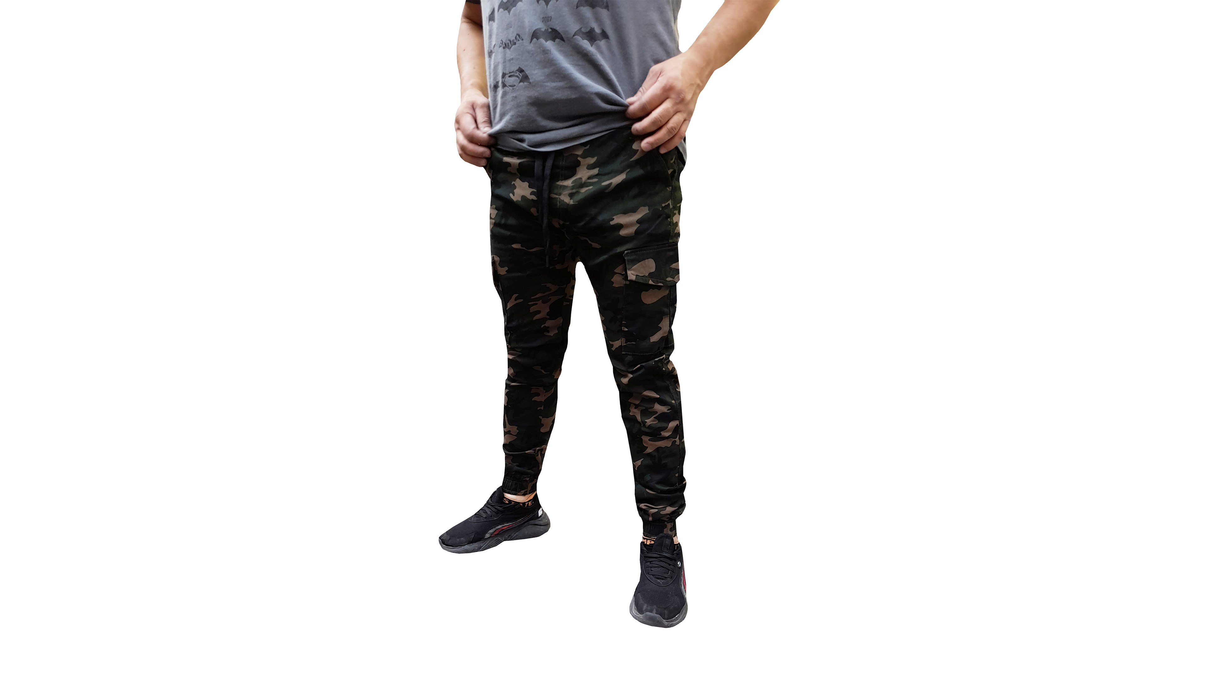Pantalon Jogger Cargo Camuflaje Hombre