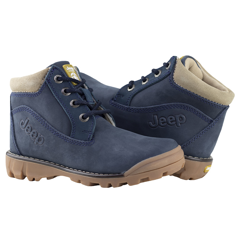 BOTA JEEP CLÁSICA PARA NIÑOS ACABADO PIEL NOBUCK 15522 MARINO KIDS