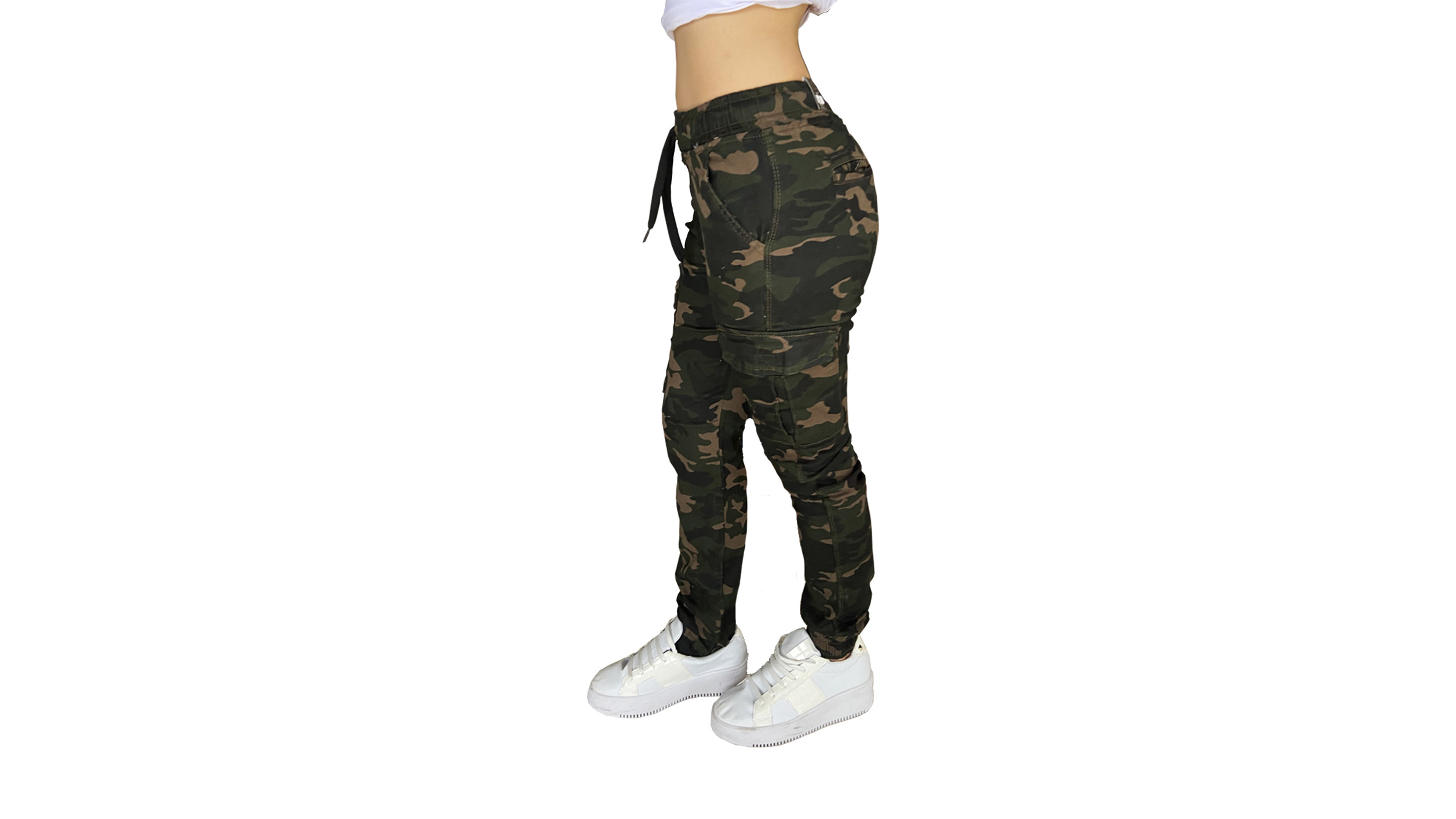 Pantalon Jogger Cargo Dama Estampado Camuflaje