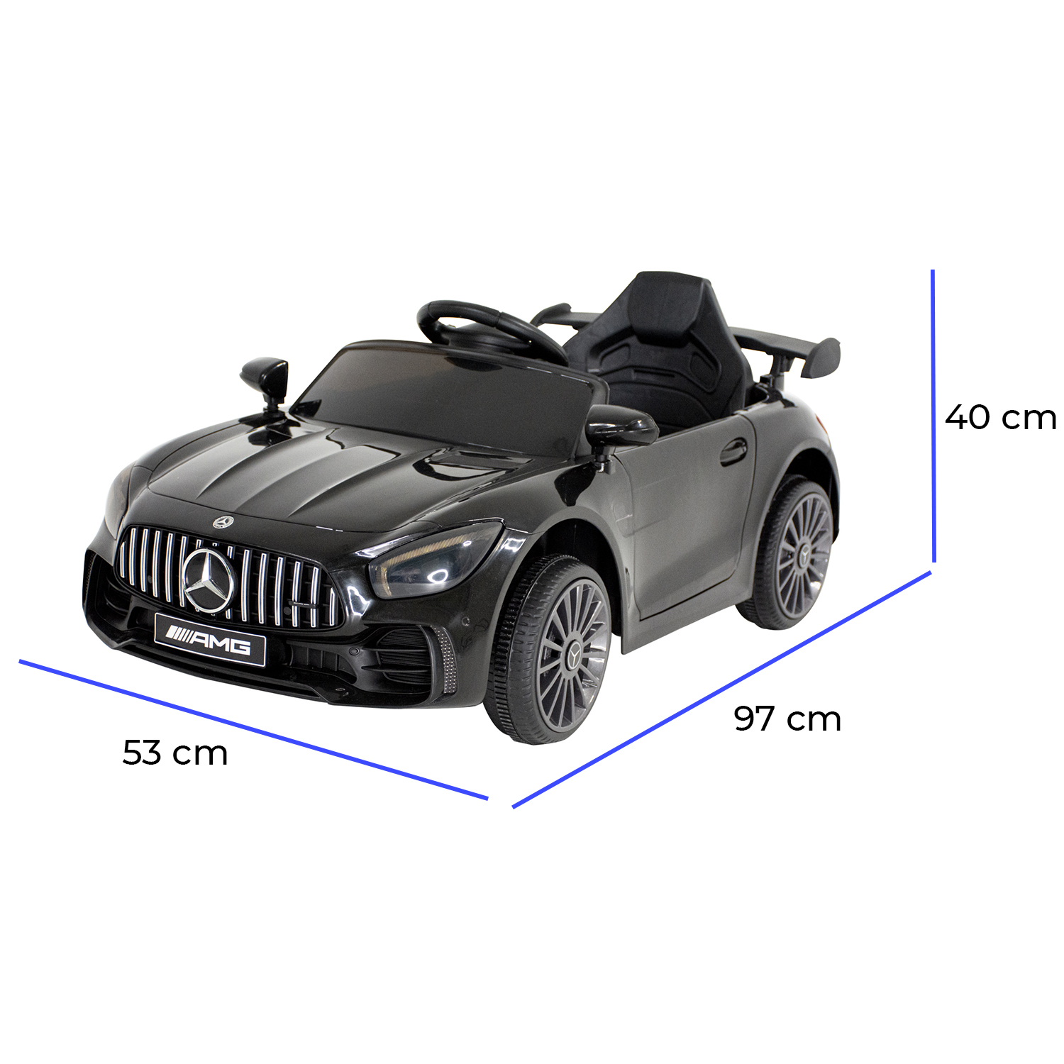 Montable Electrico Auto Mercedes Benz 12v Negro
