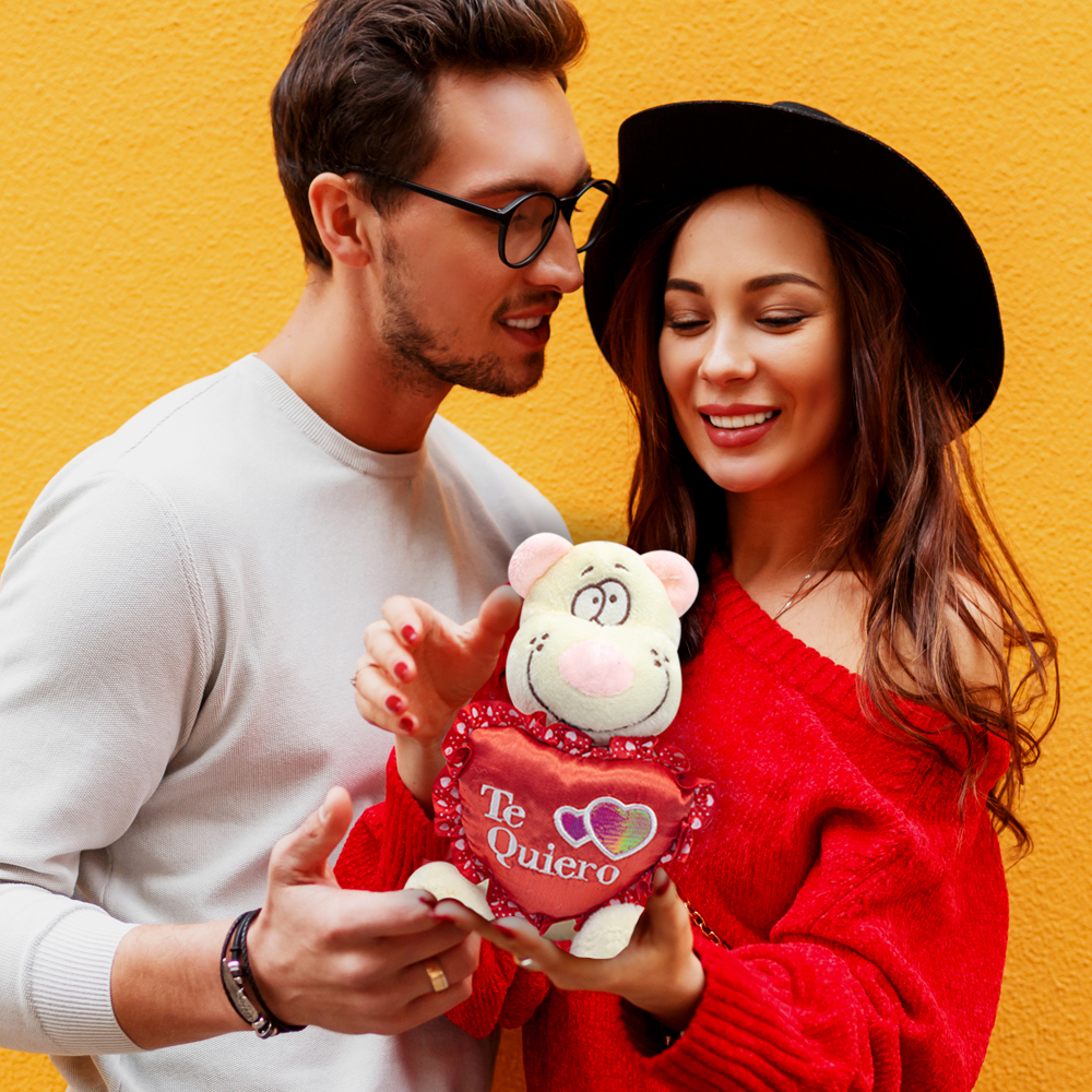 Animales De Peluche Con Corazon San Valentin Pack 4 Piezas