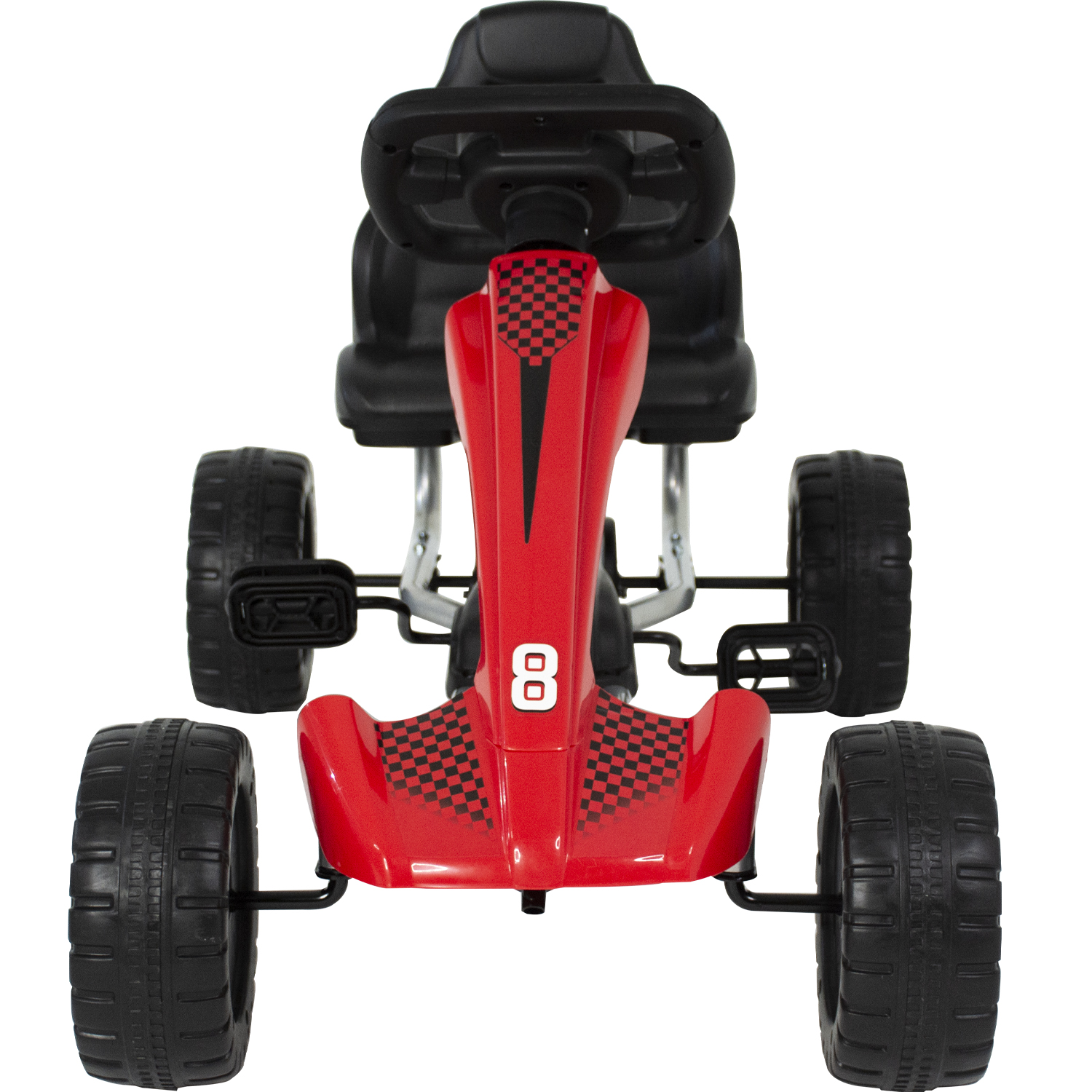 Avalancha Montable Pedales Go Kart Niños Rojo Little Monkey
