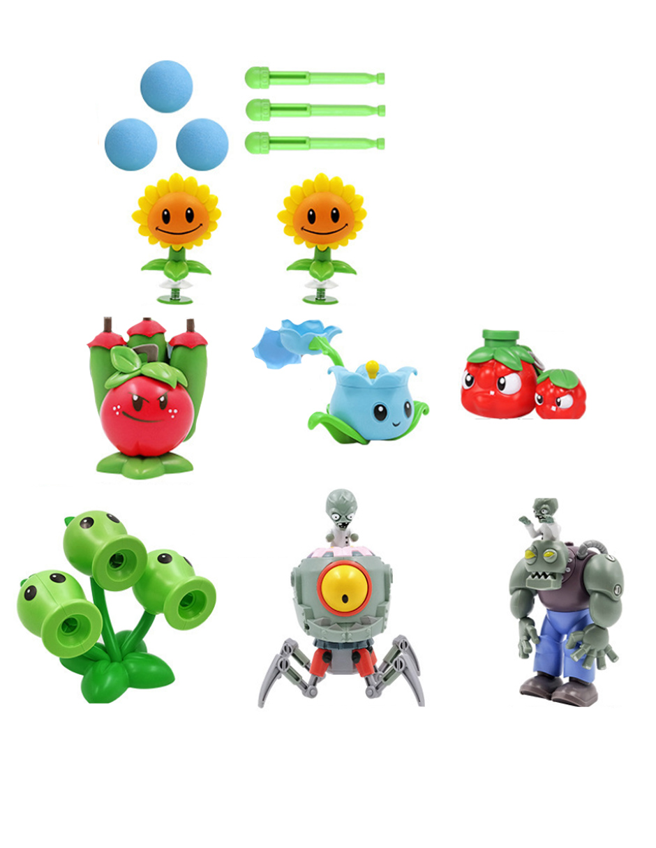 Juego Plantas Vs Zombies Tablero Muñecos Juegos Niños