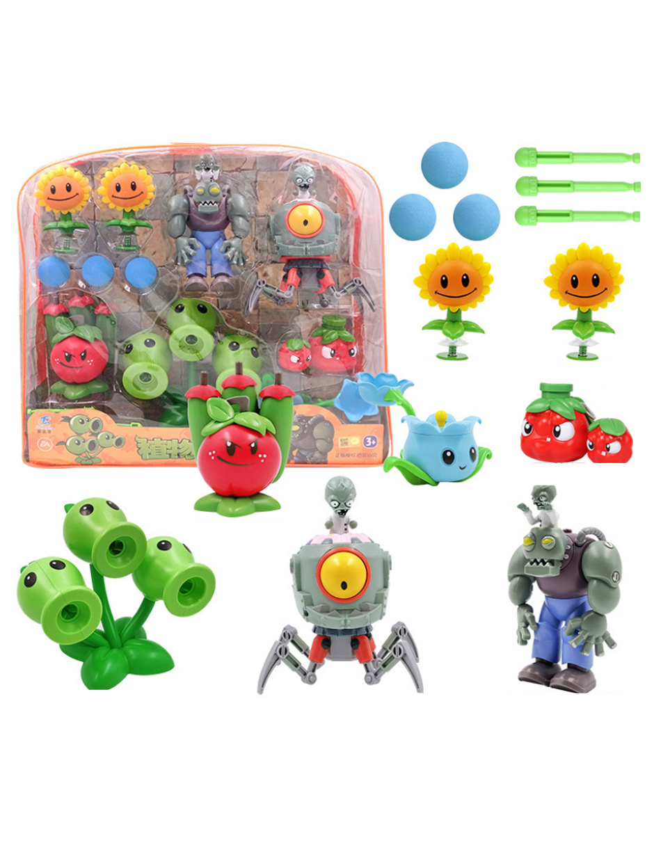 Juego Plantas Vs Zombies Tablero Muñecos Juegos Niños