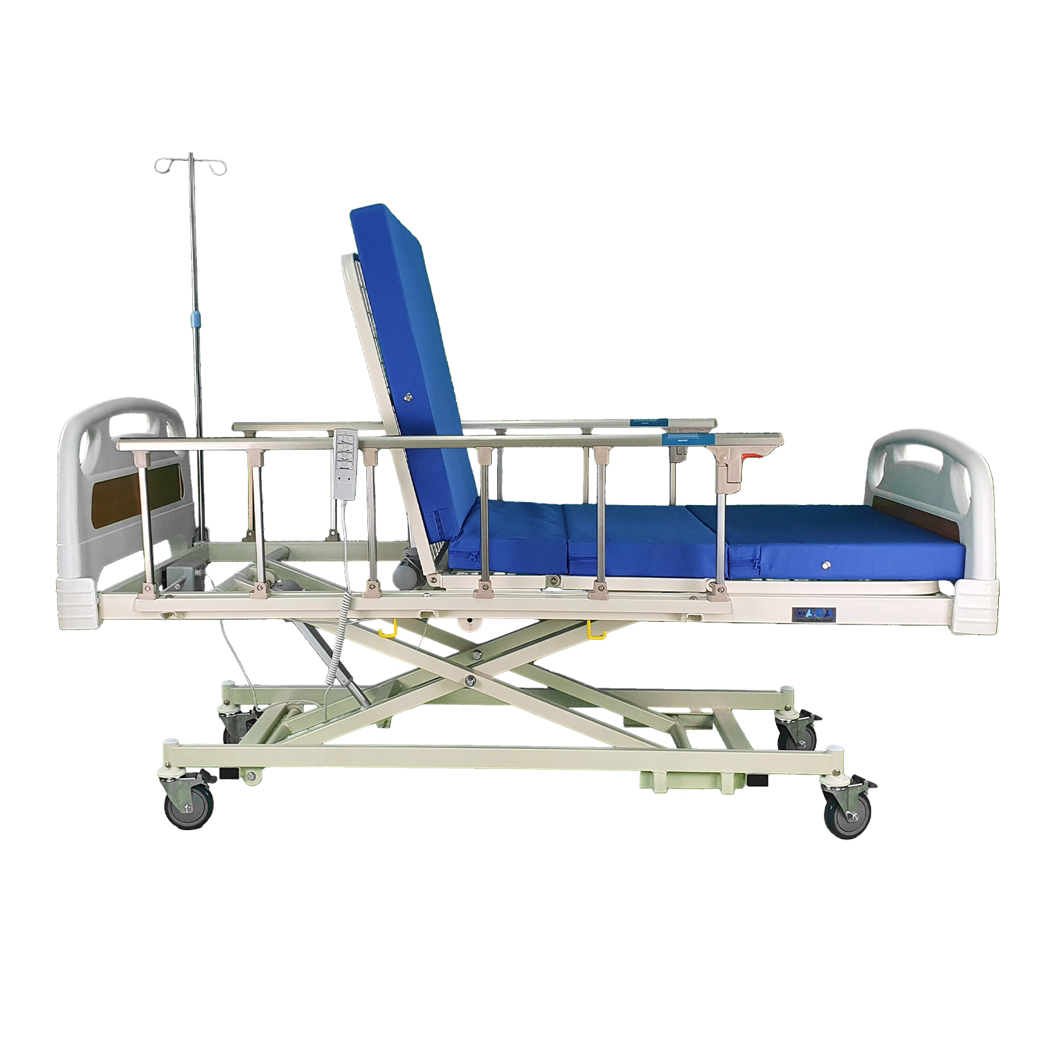 Cama Hospitalaria Eléctrica Lujo 5 Posiciones Con Colchón